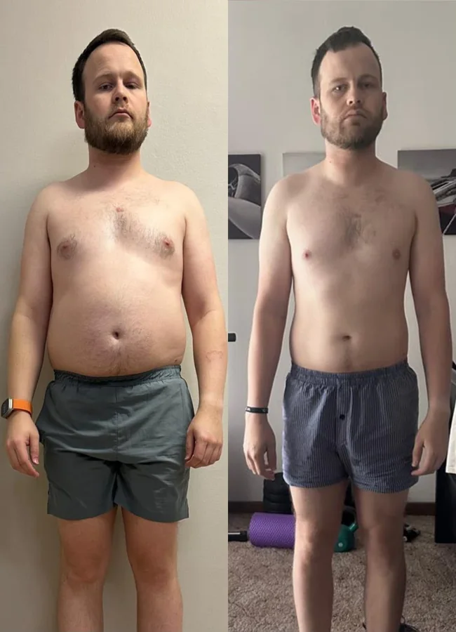 Steve before and after transformation
