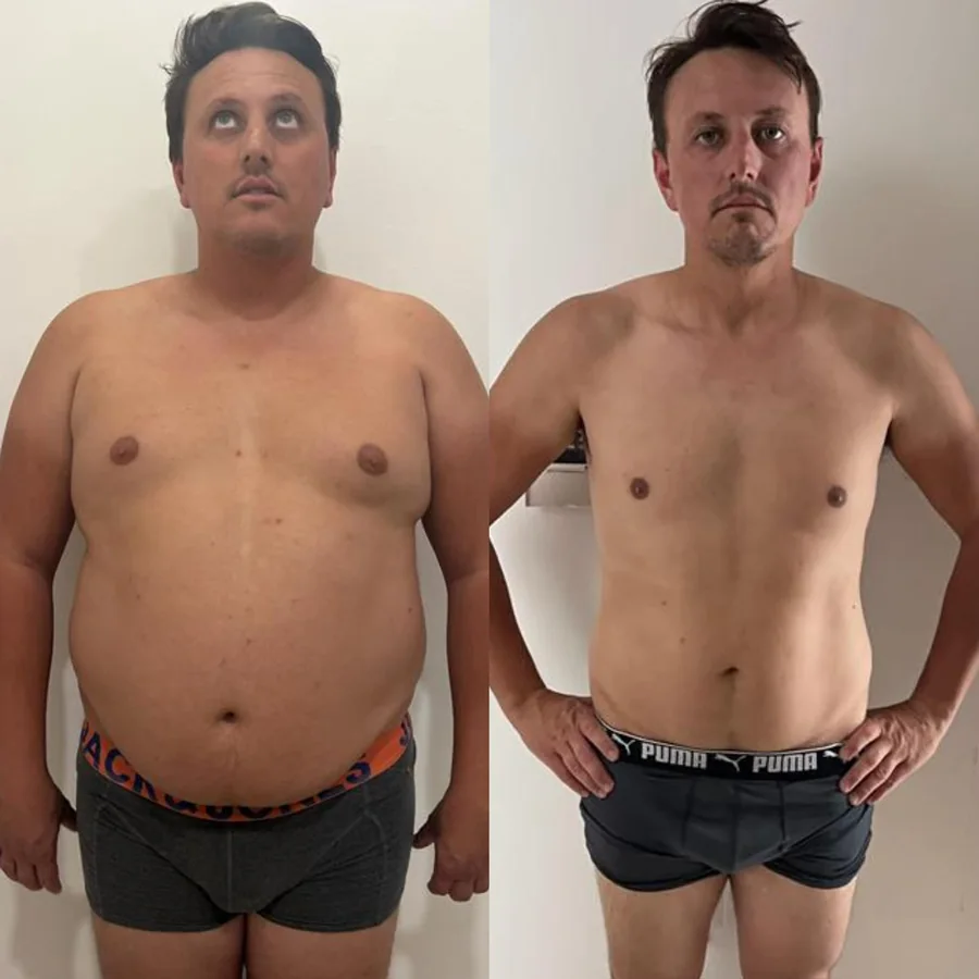 Richard before and after transformation